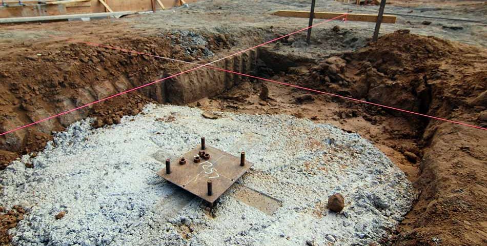 steel beam footing